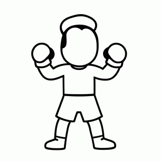 Boxe Classico para colorir