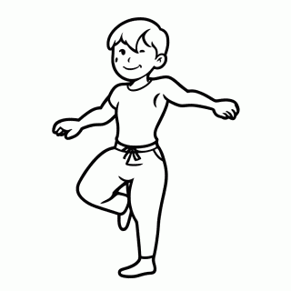 Capoeira Ginga para colorir