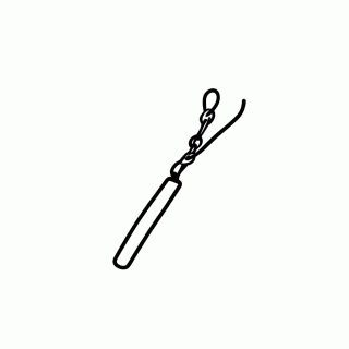 Nunchaku Bastao Duplo para colorir