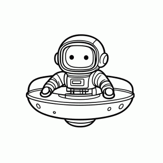 Estacao Espacial Internacional para colorir