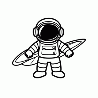 Satelite Orbita para colorir