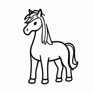Direhorse Cavalo para colorir