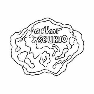 Mapa Do Tesouro para colorir