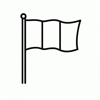 Bandeira da Costa do Marfim para colorir