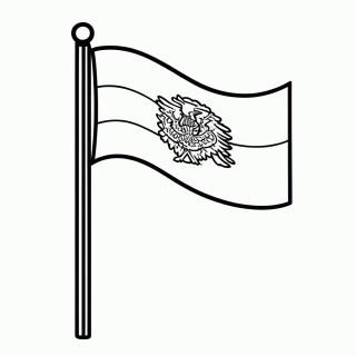 Bandeira do Egito para colorir