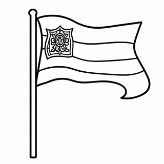 Bandeira da Espanha para colorir