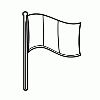Bandeira da França para colorir