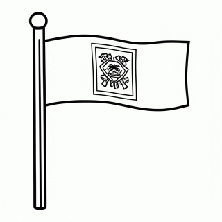 Bandeira do Haiti para colorir