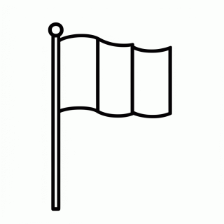 Bandeira da Itália para colorir
