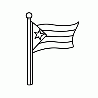Bandeira da Jordânia para colorir