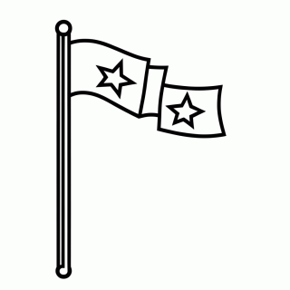 Bandeira do Panamá — Bandeiras dos Países da Copa 2026 para Colorir