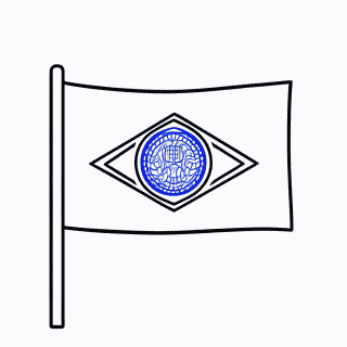 Bandeira de Ceara para colorir