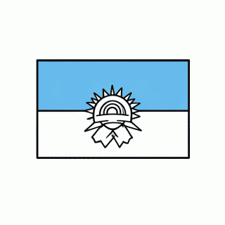 Bandeira de Pernambuco para colorir