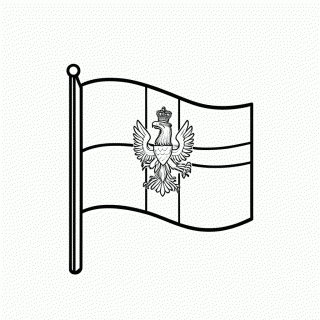 Bandeira de Rio De Janeiro para colorir