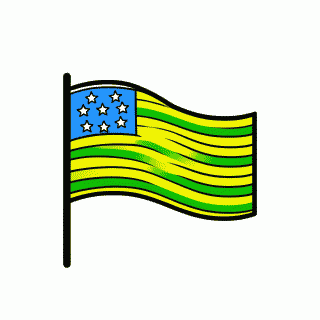 Bandeira de Sergipe para colorir