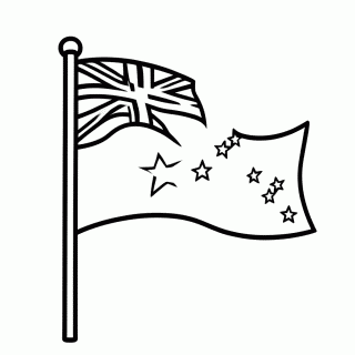 Bandeira do(a) Australia para colorir