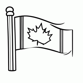 Bandeira do(a) Canada para colorir