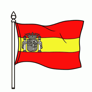 Bandeira do(a) Espanha para colorir