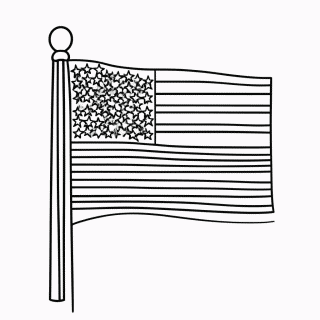 Bandeira do(a) Estados Unidos para colorir