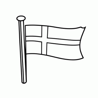 Bandeira do(a) Finlandia para colorir