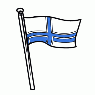 Bandeira do(a) Noruega para colorir