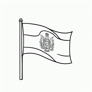 Bandeira do(a) Paraguai para colorir