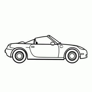 Carro Da Barbie para colorir