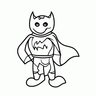 Bat Sinal Lua — Batman para Colorir