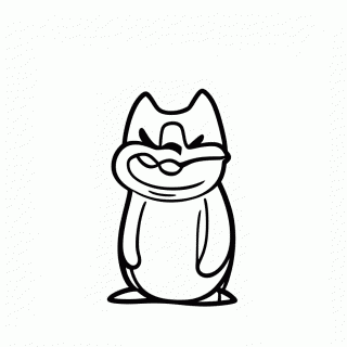 Pinguim Vilao Chapeu — Batman para Colorir
