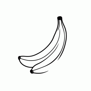 Banana Grande para colorir