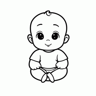 Ursinho Bebe para colorir