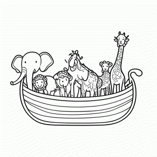 Arca de Noé com os Animais