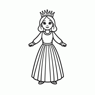 Rainha Ester para colorir