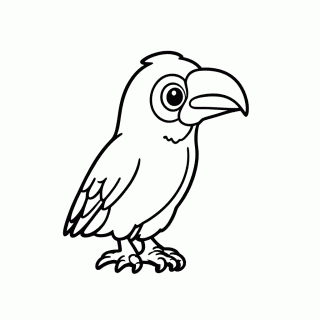 Brasil — Tucano para colorir