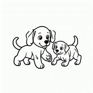 Bluey E Bingo Brincando para colorir