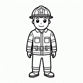 Salva Vidas Praia — Bombeiros e Policia para Colorir