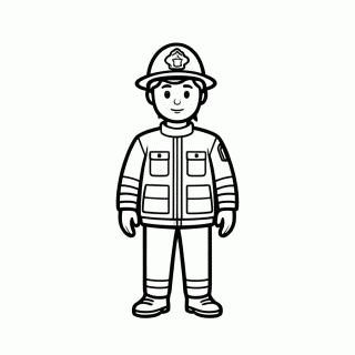 Viatura Policial Luzes — Bombeiros e Policia para Colorir