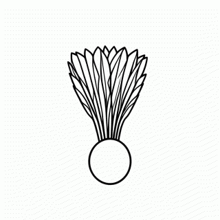 Peteca para colorir
