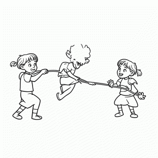 Pular Corda Dupla para colorir