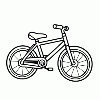 Bicicleta Infantil para colorir