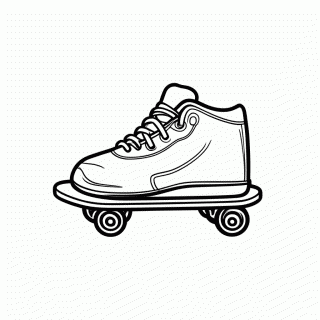 Skate Infantil — Brinquedos para Colorir