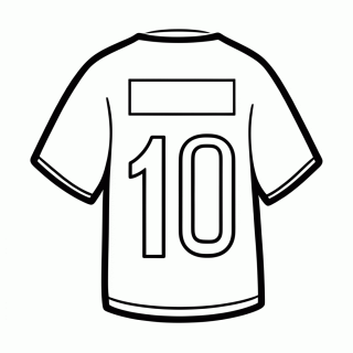 Escreva Seu Nome na Camisa para colorir