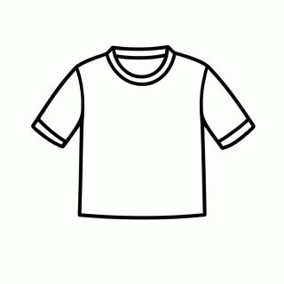 Camisa Fácil para colorir