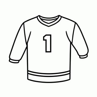 Camisa de Goleiro para colorir