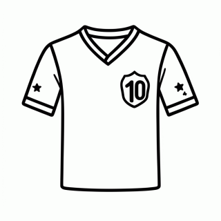 Camisa Nova da Copa 2026 para colorir