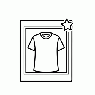 Figurinha da Camisa para colorir