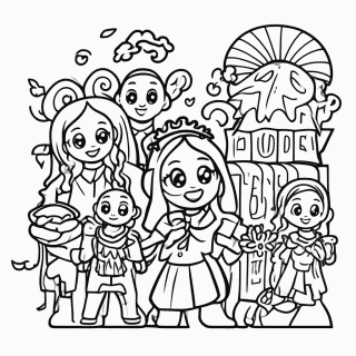 Carnaval — Frevo Pernambuco para colorir