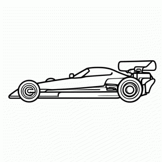 Dragster — Carros de Corrida e F1 para Colorir