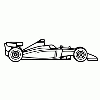F1 Classico — Carros de Corrida e F1 para Colorir