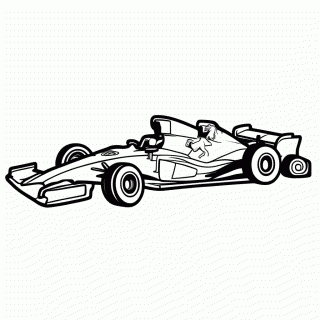 F1 Ferrari para colorir